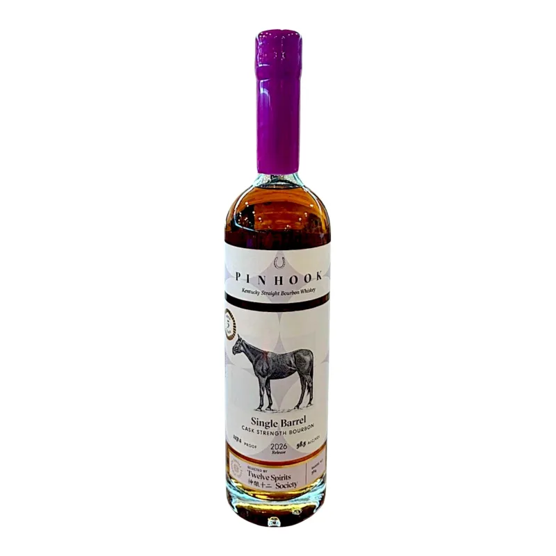 Pinhook 5 Year Old 2021 Single Barrel #564 Year Of The Horse Twelve Spirits Society Exclusive Indiana Straight Bourbon Whiskey (2026) (75cl, 58.5%)