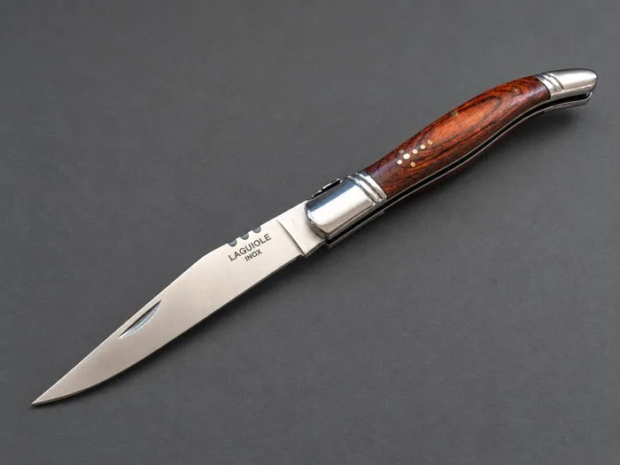 Laguiole JKR Laguiole JKR – Coltello pieghevole classico – Legno esotico - 22cm - Kitchen knife - Utility knife - Steel, Wood - Asia