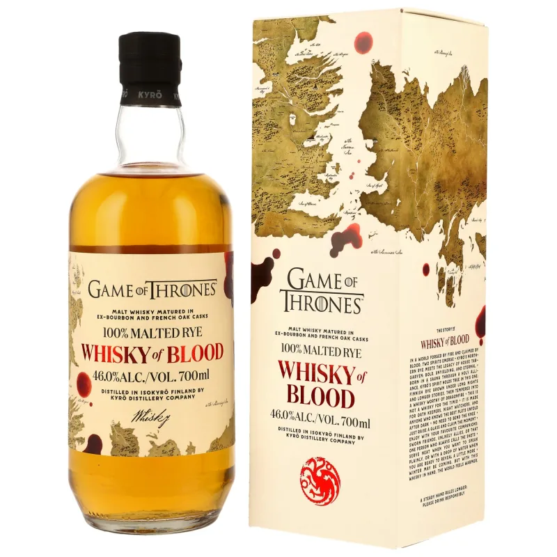 Kyrö Whisky of Blood - Malted Rye - Game of Thrones