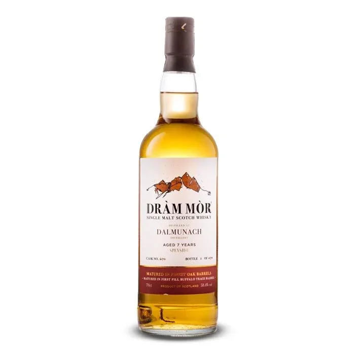 Dalmunach – 7 Year Old 2016 Dram Mor Single 1st Fill Buffalo Trace Bourbon Barrel