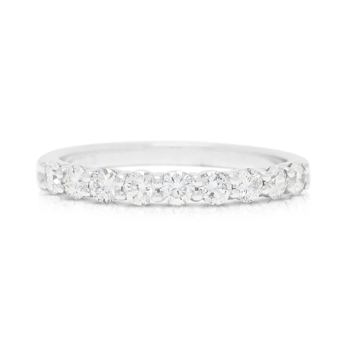 Ring - 14 kt. White gold - 0.36ct. tw. Diamond (Natural)