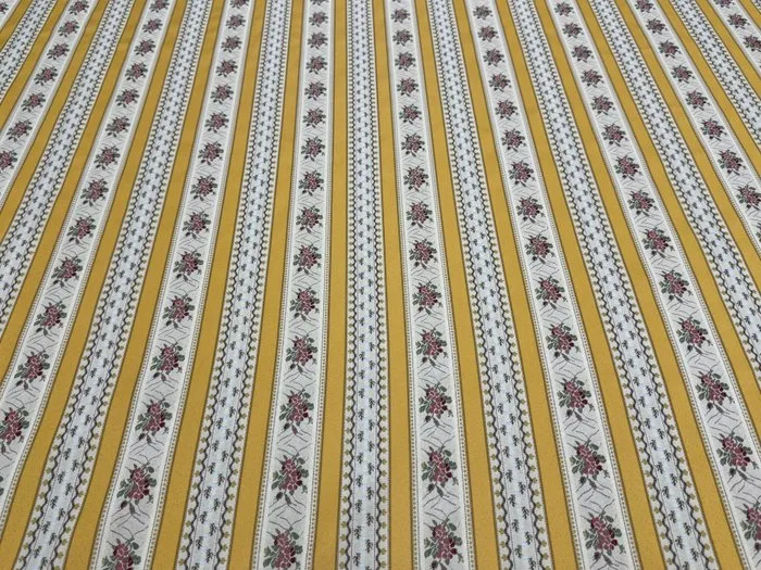 Provencal elegance on Yellow Stripes - Upholstery fabric - 2.5 m - 2.8 m