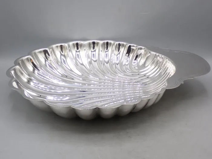 Fleuron (Christofle) - Bowl - Large scallop serving dish - Silverplated