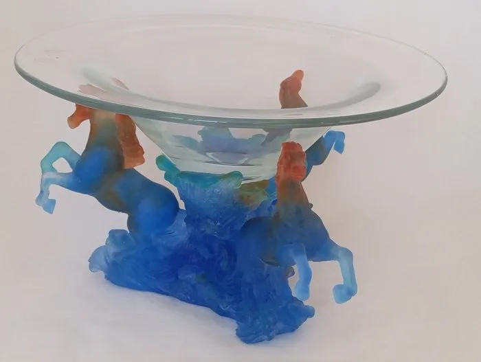 Daum - Centrepiece - The Horses of Marly - Crystal