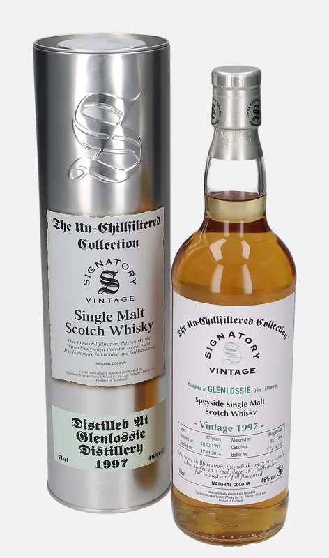 Glenlossie – 1997 17 Year Old Signatory Vintage Scotch Whisky Co. The Un-Chillfiltered Collection