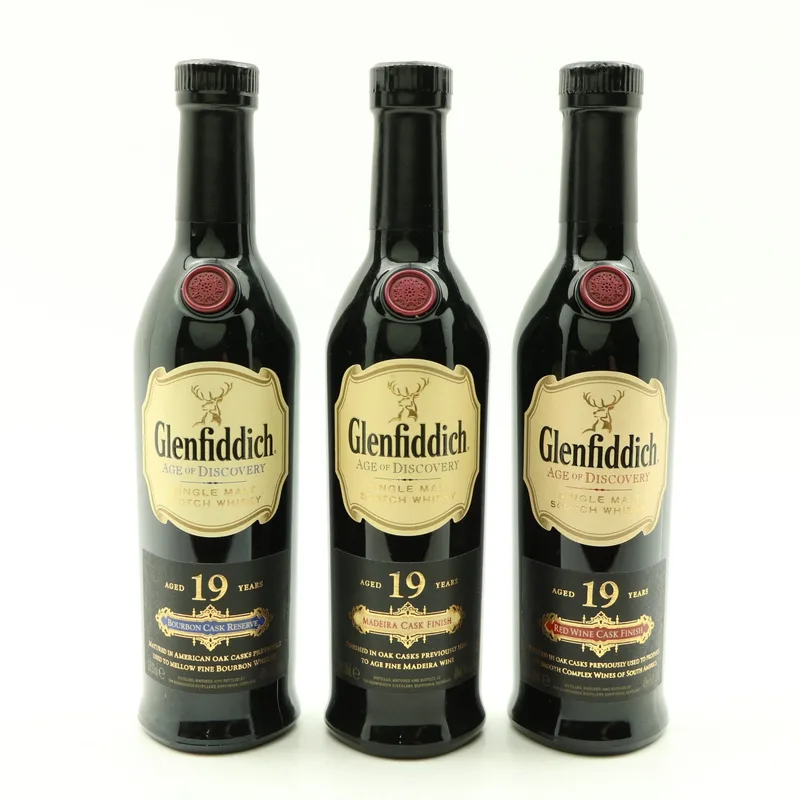 Glenfiddich – Age Of Discovery Bourbon Cask, Madeira Cask & Red Wine Cask 3 x 20cl (20cl, 40%)