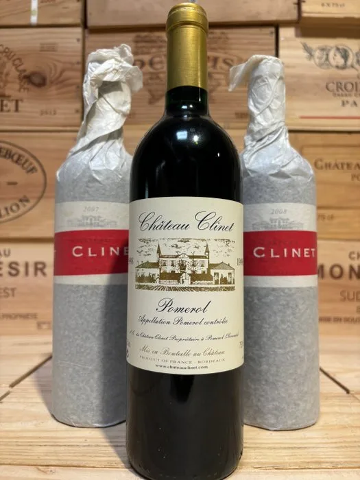 1998, 2007 & 2008 Château Clinet - Pomerol - 3 Bottles (0.75L)