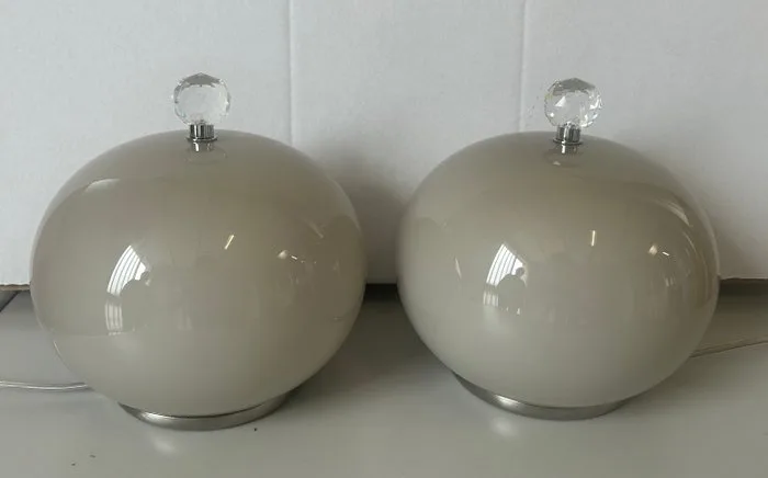 Due p illuminazione - Lamp (2) - Murano glass, Crystal - Pair of Murano lamps