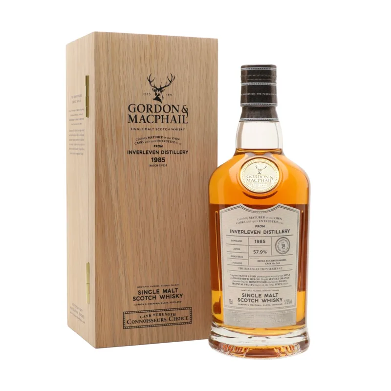 Inverleven – 1985 38 Year Old Refill Bourbon Barrel #563 Gordon & MacPhail Recollection Series #2