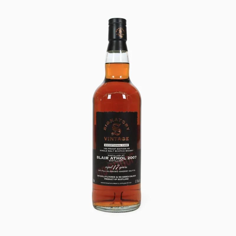 Blair Athol – 17 Year Old (2007) 100 Proof Edition #9 (Signatory Vintage)