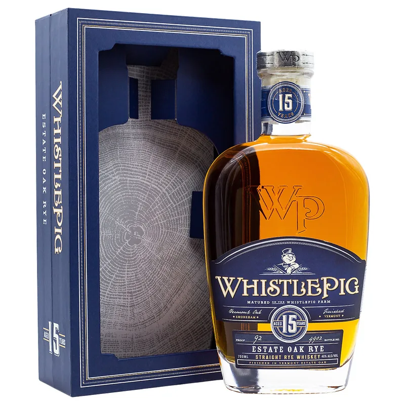 WhistlePig 15 Year Old Straight Rye Whiskey (70cl, 46%)