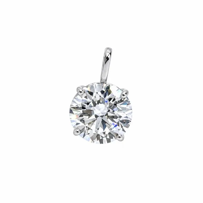 Pendant - 14 kt. White gold - 3.08ct. tw. Diamond (Lab-grown)