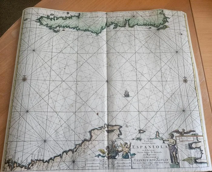 Dominican Republic - Caribbean region; Johannes van Keulen - Espaniola - 1681-1700