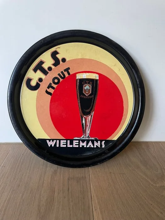 WIELEMANS - C.T.S. STOUT WIELEMANS enamel plate - Advertising sign - Enamel
