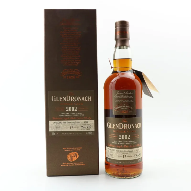 GlenDronach – 15 Year Old 2002 Single Pedro Ximenez Sherry Puncheon (70cl, 54.7%)
