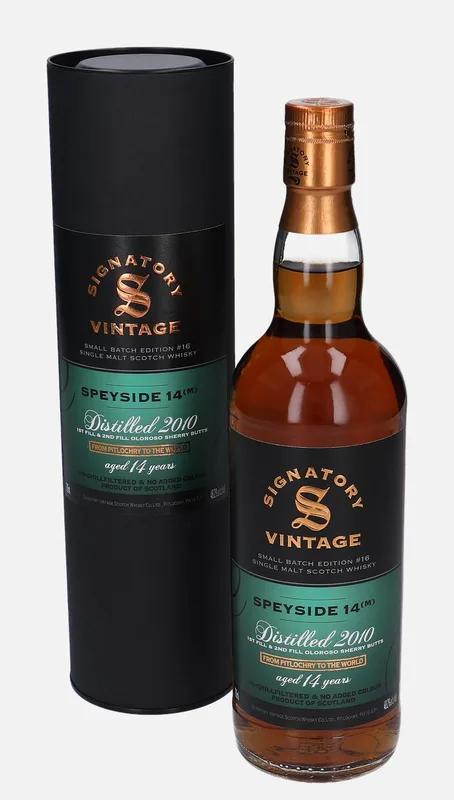 Speyside (M) – 2010 14 Year Old Signatory Vintage Scotch Whisky Co. Small Batch Edition Edition No.16 (70cl, 48.2%)