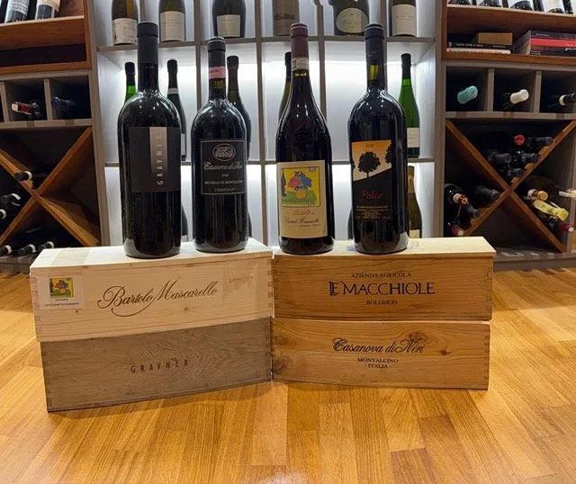Gravner Rosso 2006, Cerretalto 2000, Bartolo Mascarello Artist 2020, Paleo 1996 - Barolo, Bolgheri, Brunello di Montalcino, Friuli-Venezia Giulia DOCG - 4 Magnums (1.5L)