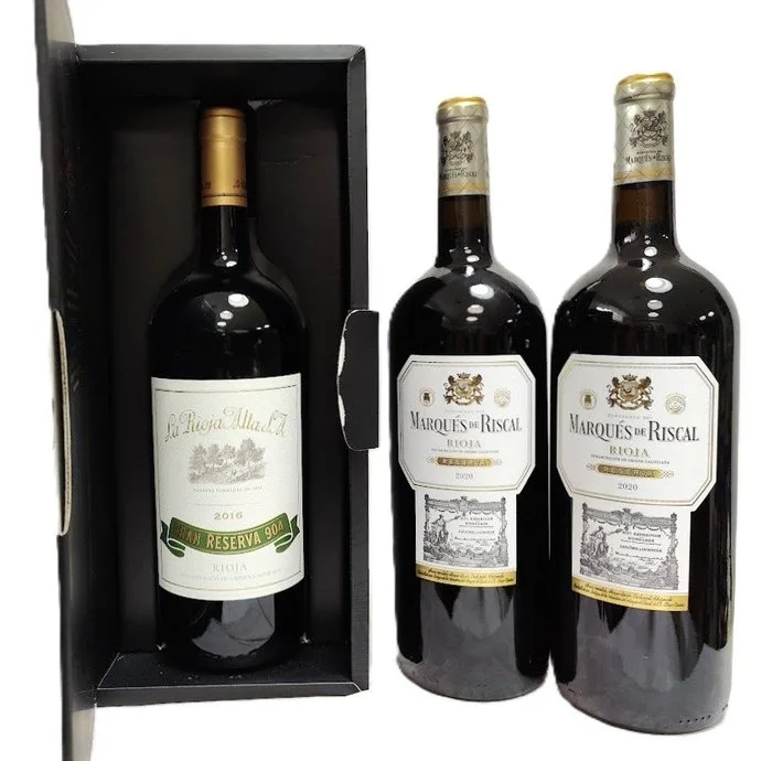 2016 La Rioja Alta, 904 & 2020 Marqués de Riscal (x2) - Rioja Reserva, Gran Reserva - 3 Magnums (1.5L)