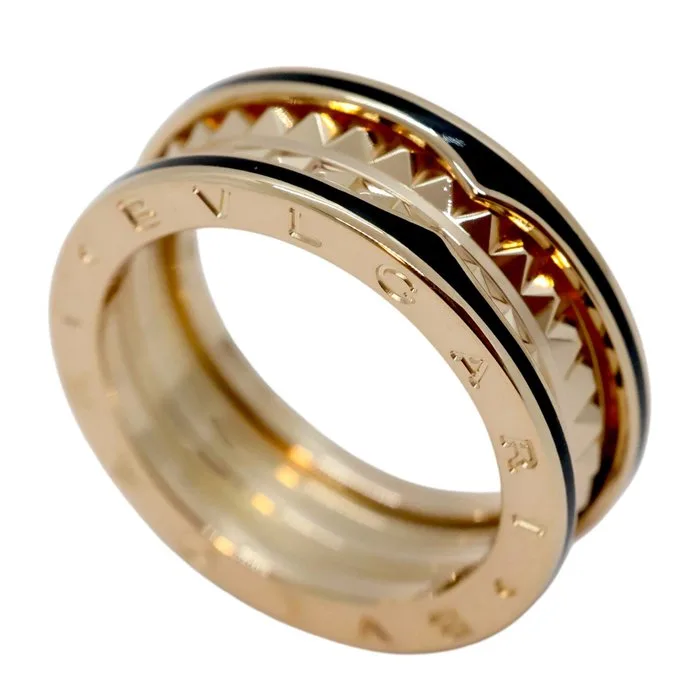 Bvlgari - Ring - B.zero 1 - 18 kt. Rose gold, Ceramic - Rock