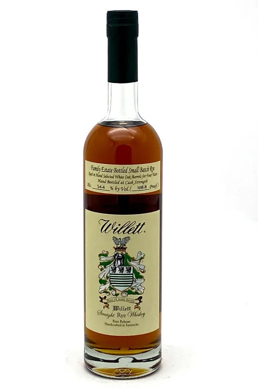 Willett – Family Estate 4 Year Old Cask Strength Rye Whiskey