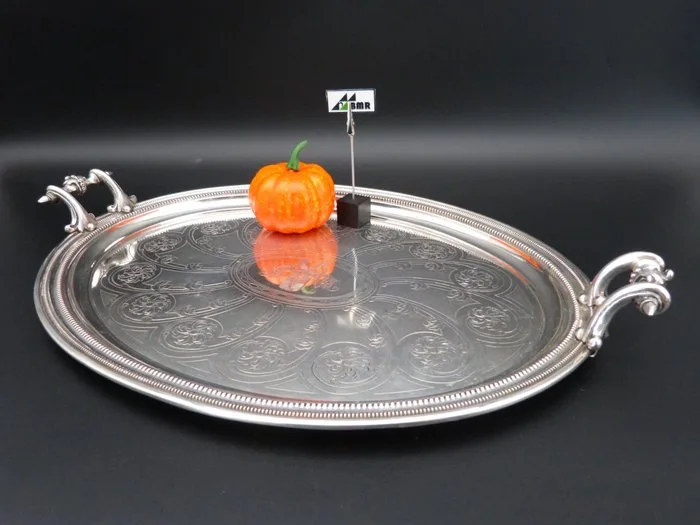 Eduard Wollenweber - Serving tray -.800 silver