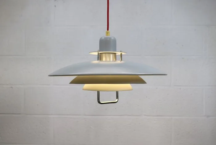 Belid - Lamp - light gray pendant lamp - Metal