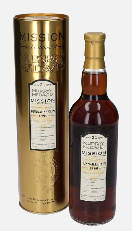 Bunnahabhain – 1990 21 Year Old Murray McDavid Mission Gold Series