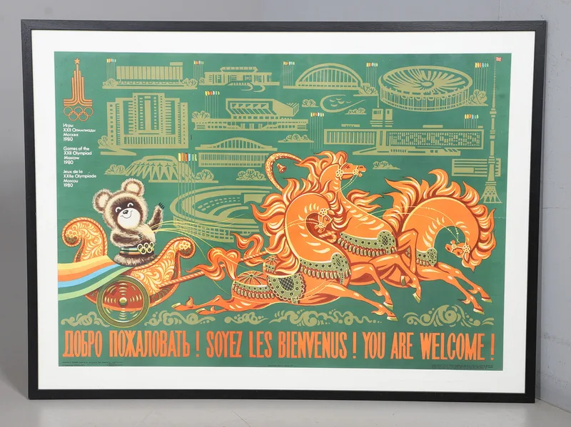 1980 Moscow Summer Olympic Games Poster