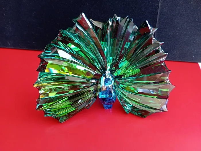 Swarovski - Figurine - SCS - Annual Edition 2015 - Peacock Arya - 5063694 - Box + Certificate - Crystal, Glass