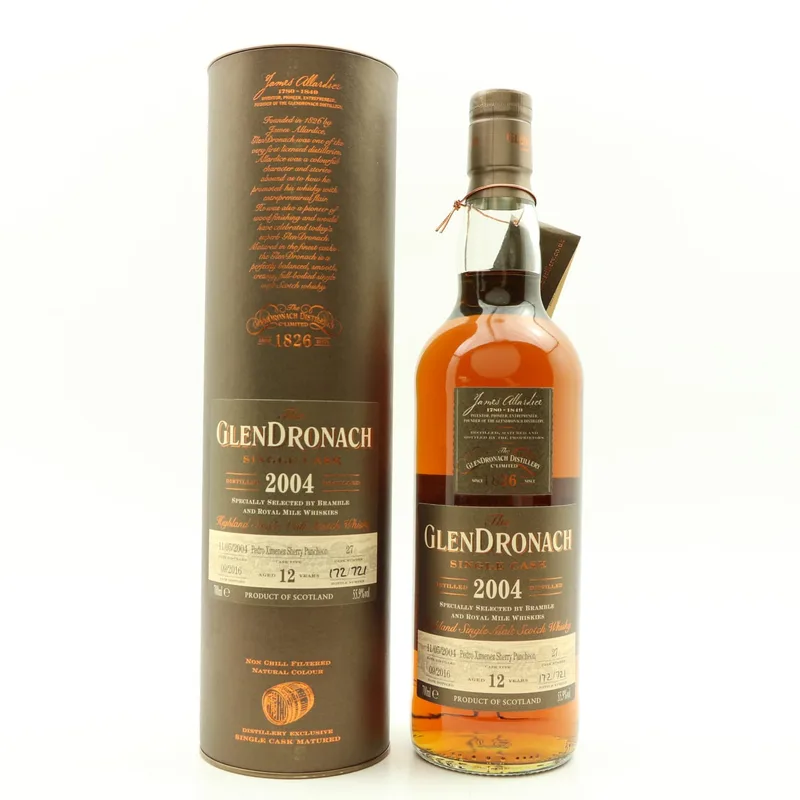 Glendronach – 2004 12 Year Old Single Cask #27 For Bramble & Royal Mile Whiskies (70cl, 55.9%)
