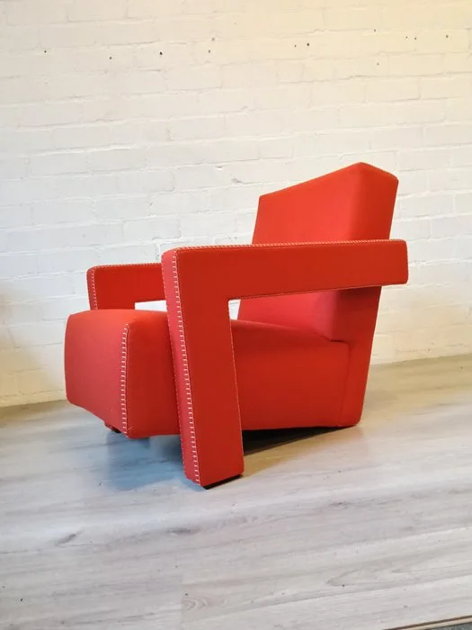 Cassina - Gerrit Rietveld - Armchair - Utrecht 637 - Wool, Metal, Fabric