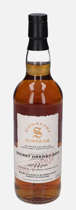 Secret Orkney – 2010 14 Year Old Signatory Vintage Scotch Whisky Co. 100 Proof Edition #23
