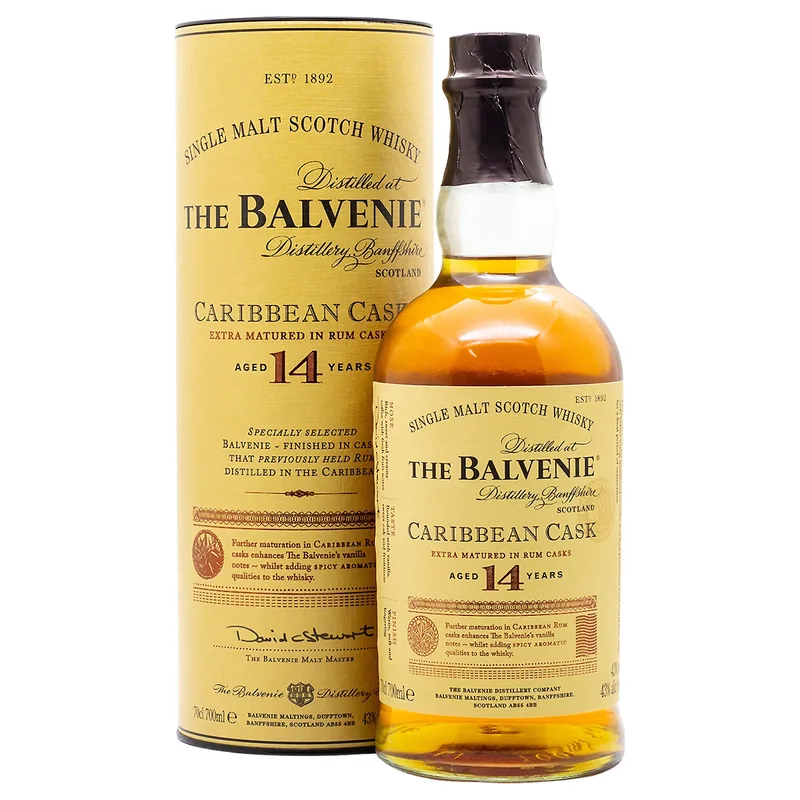 Balvenie – Aged 14 Years Caribbean Cask (70cl, 43%)