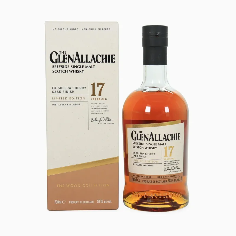 GlenAllachie – 17 Year Old Ex-Solera Sherry Cask Finish Distillery Exclusive (2024) (70cl, 58.1%)