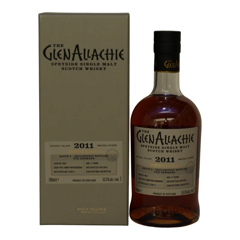 Glenallachie – 2011/2023 11 Year Old Tawny Cask 7822 Denmark Batch 5 (70cl, 53.5%)