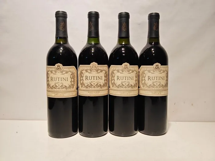 1998 Rutini Malbec - Mendoza - 4 Bottles (0.75L)