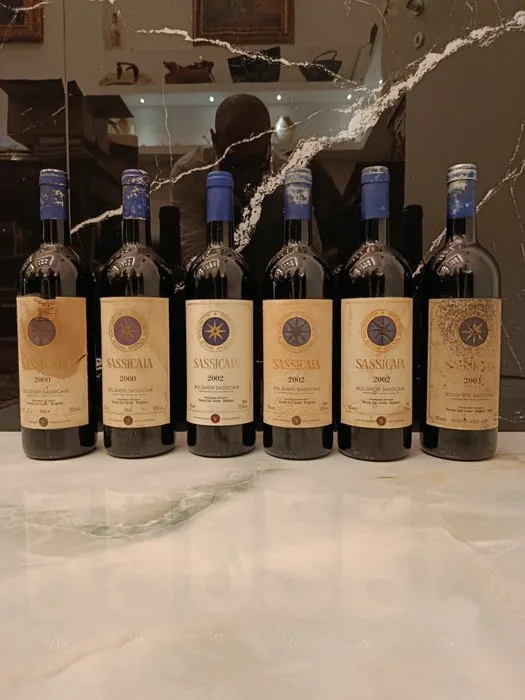 2000 x2, 2002 x3, 2003 enuta San Guido, Sassicaia - Bolgheri DOC - 6 Bottles (0.75L)