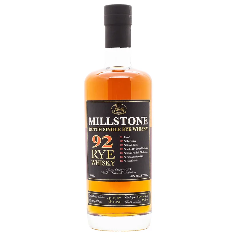 Millstone 92 Rye Whisky 2016/2020 Dutch Single Rye (70cl, 46%)