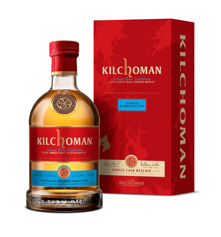 Kilchoman – Bourbon Matured 10 Year Old Single Cask (70cl)
