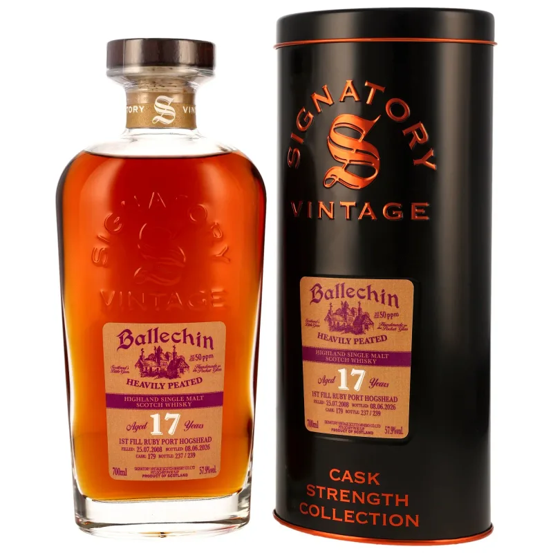 Ballechin 17 Year Old 2008/2026 - Signatory Vintage #179