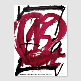 Antoni Tapies - 15th Anniversary Original Fundació Tàpies poster