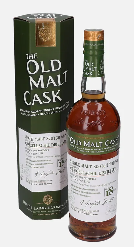 Craigellachie – 1995 18 Year Old Hunter Laing The Old Malt Cask