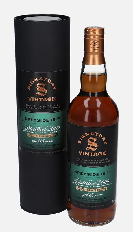 Speyside (M) – 2009 15 Year Old Signatory Vintage Small Batch Edition Small Batch Edition #19