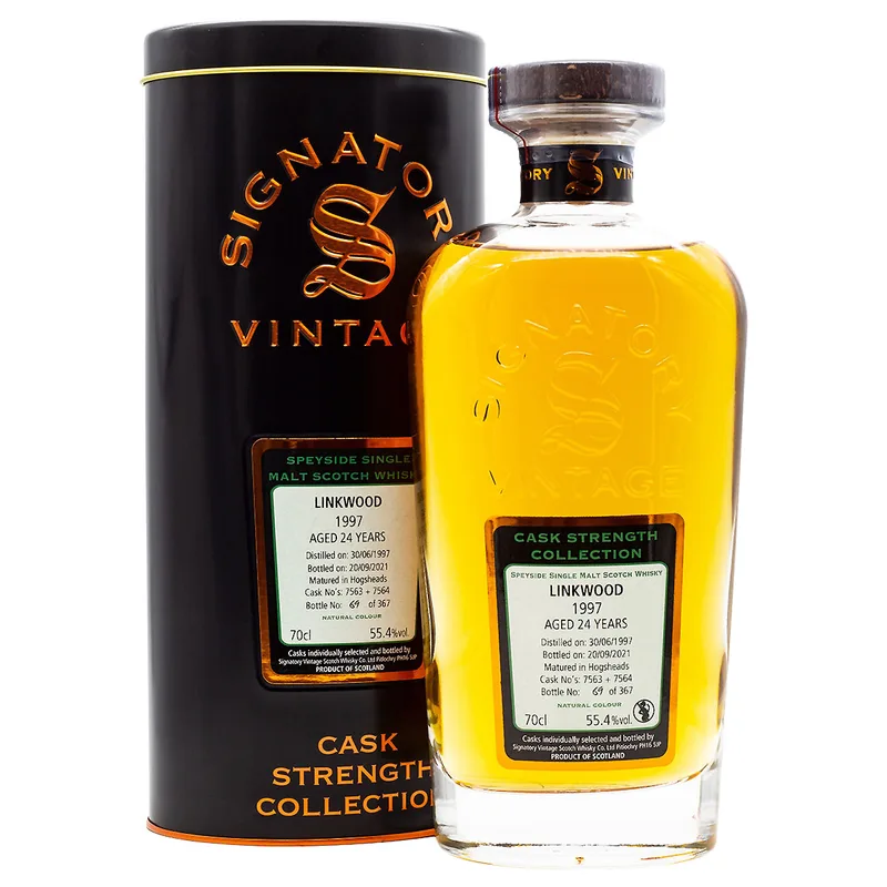 Signatory Vintage Linkwood Aged 24 Years 1997/2021 Cask Strength Collection (70cl, 55.4%)