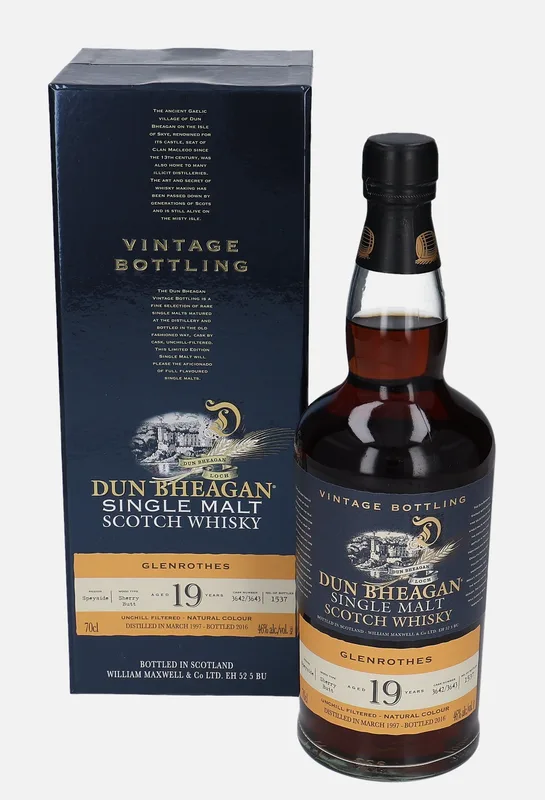 Glenrothes – 1997 19 Year Old William Maxwell Dun Bheagan