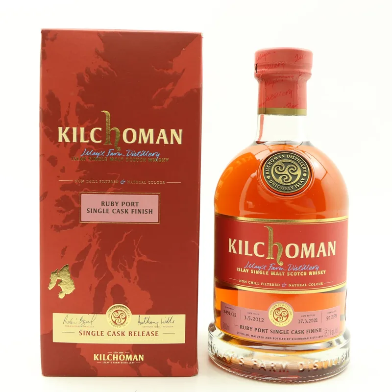 Kilchoman – 2012 Ruby Port Single Cask Finish (70cl, 55.1%)
