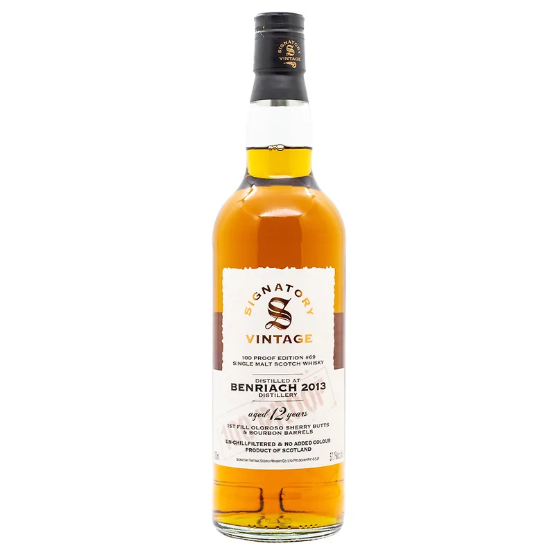 Signatory Vintage Benriach 12 Year Old 2013/2025 100 Proof Edition #69 (70cl, 57.1%)