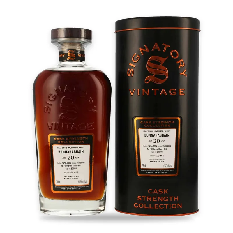 Bunnahabhain – 2004 20 Year Old First Fill Oloroso Sherry Butt (Signatory)