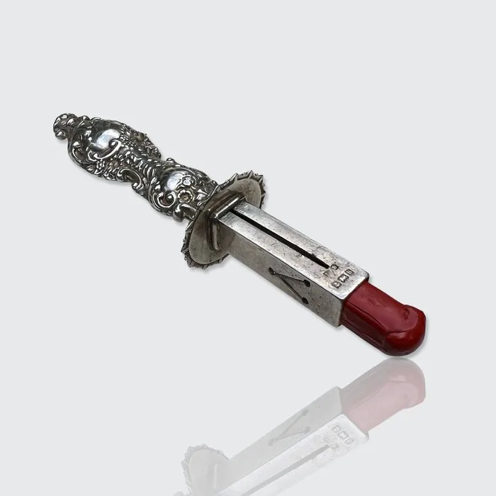 Lodderein box -.925 silver - Silver Sealing Wax Holder