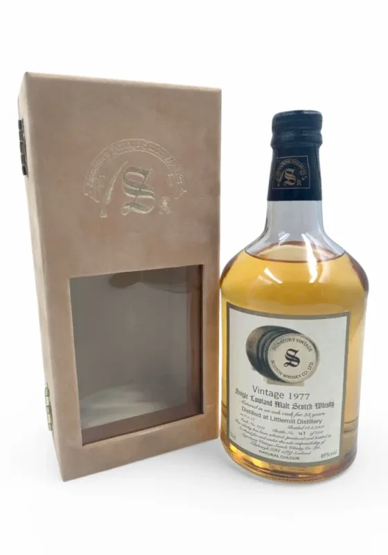 Littlemill – 1977/2001 23 Year Old Signatory Vintage Vintage Collection Dumpy (70cl, 49%)
